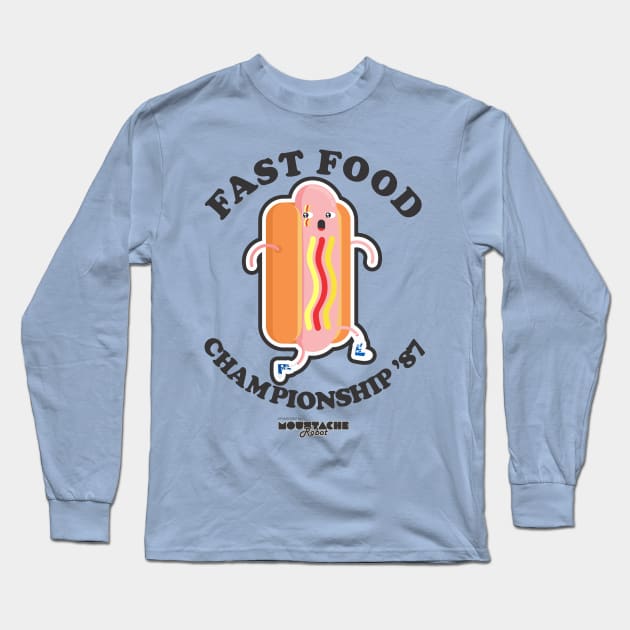 Fast Food Championship '87 Long Sleeve T-Shirt by MoustacheRoboto